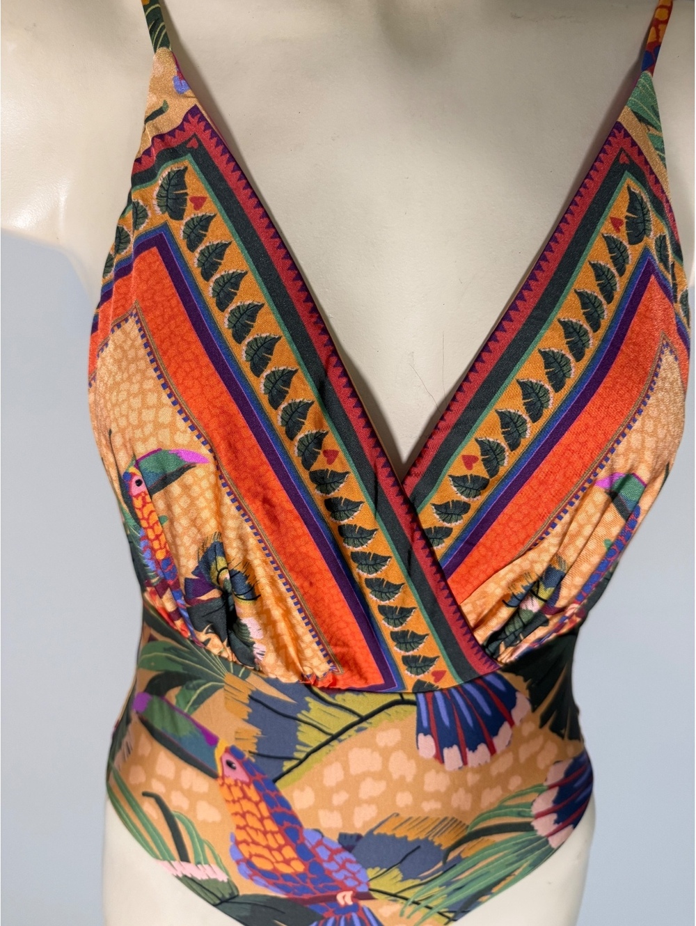Farm Rio Women's Tropical Print One-Piece Swimsuit with Tags - Picture 3 of 9